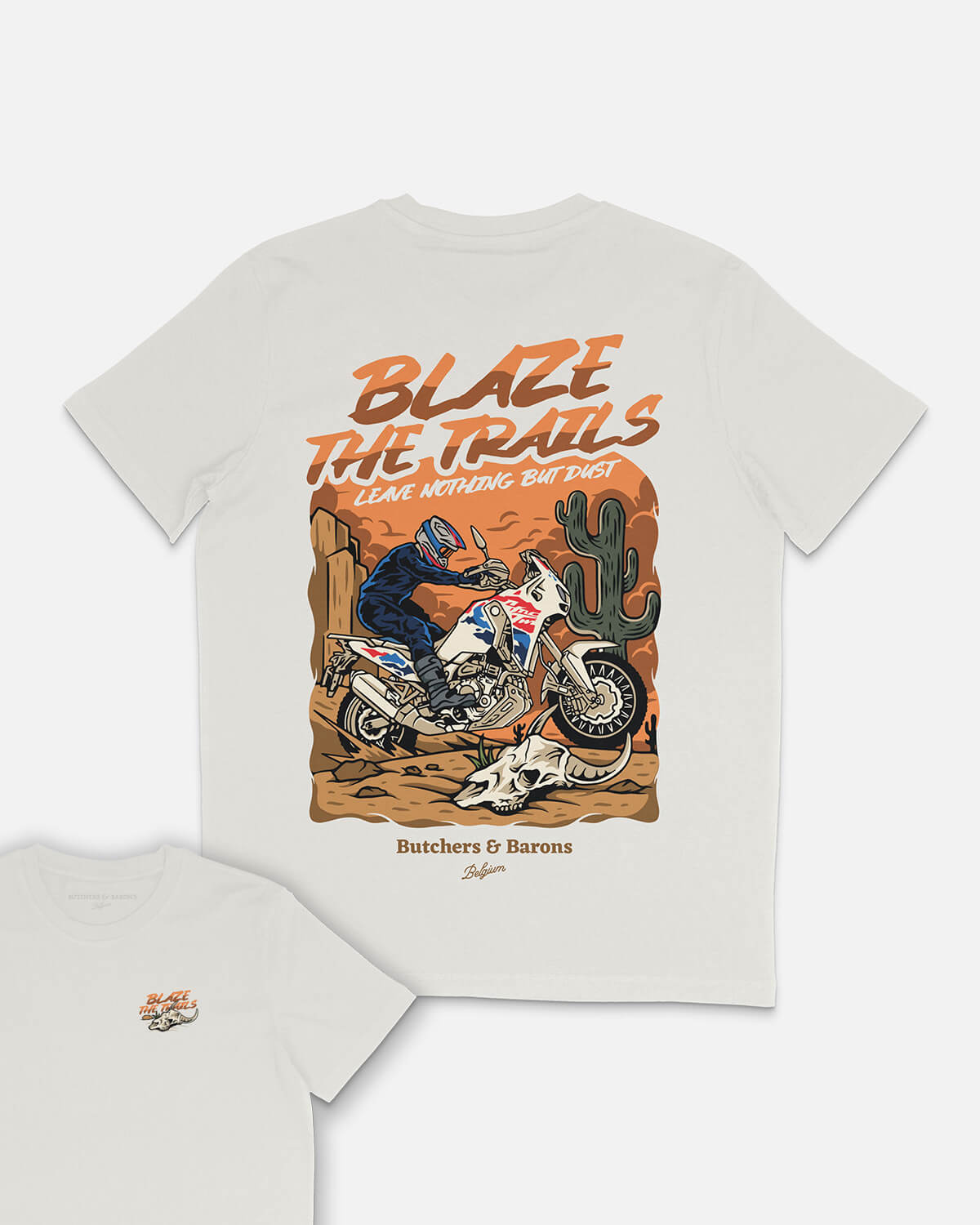 Blaze The Trails - T-shirt - Off-white – Butchers & Barons