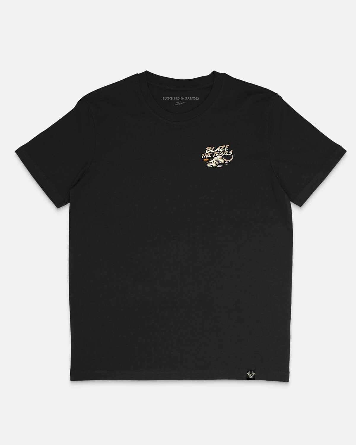 Blaze The Trails - T-shirt - Black – Butchers & Barons
