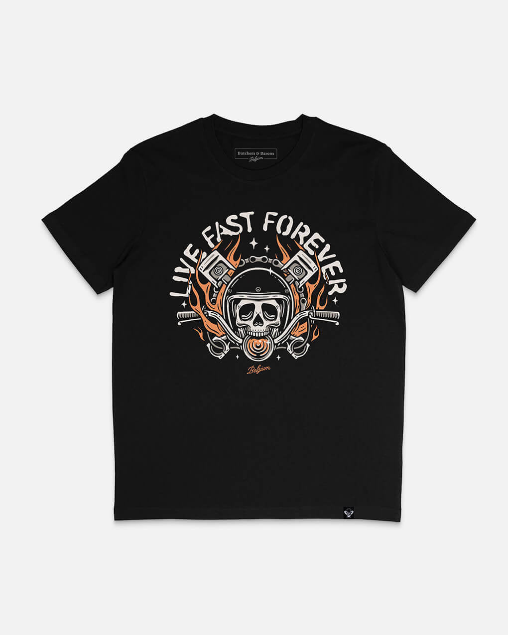 Live Fast T-shirt - Black - Butchers & Barons