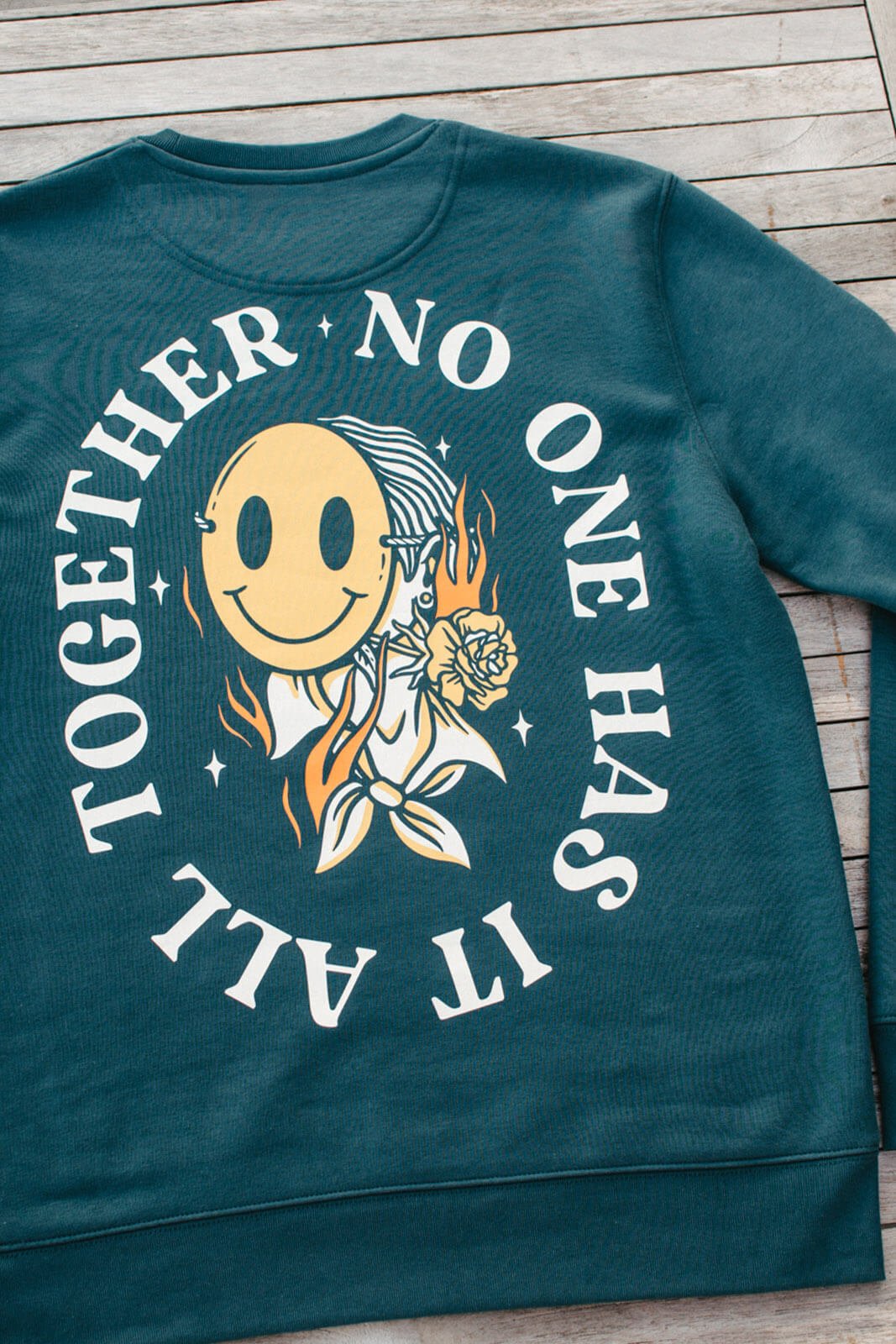 No one has it all together – Sweater – Petrol - Butchers & Barons