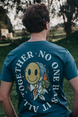 No one has it all together – T-shirt – Petrol - Butchers & Barons