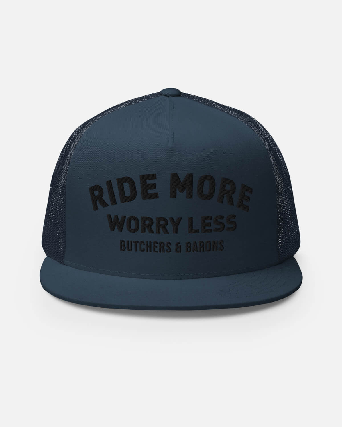 Ride more, Worry Less - Cap - Blue - Butchers & Barons