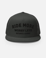 Ride more, Worry Less - Cap - Grey - Butchers & Barons