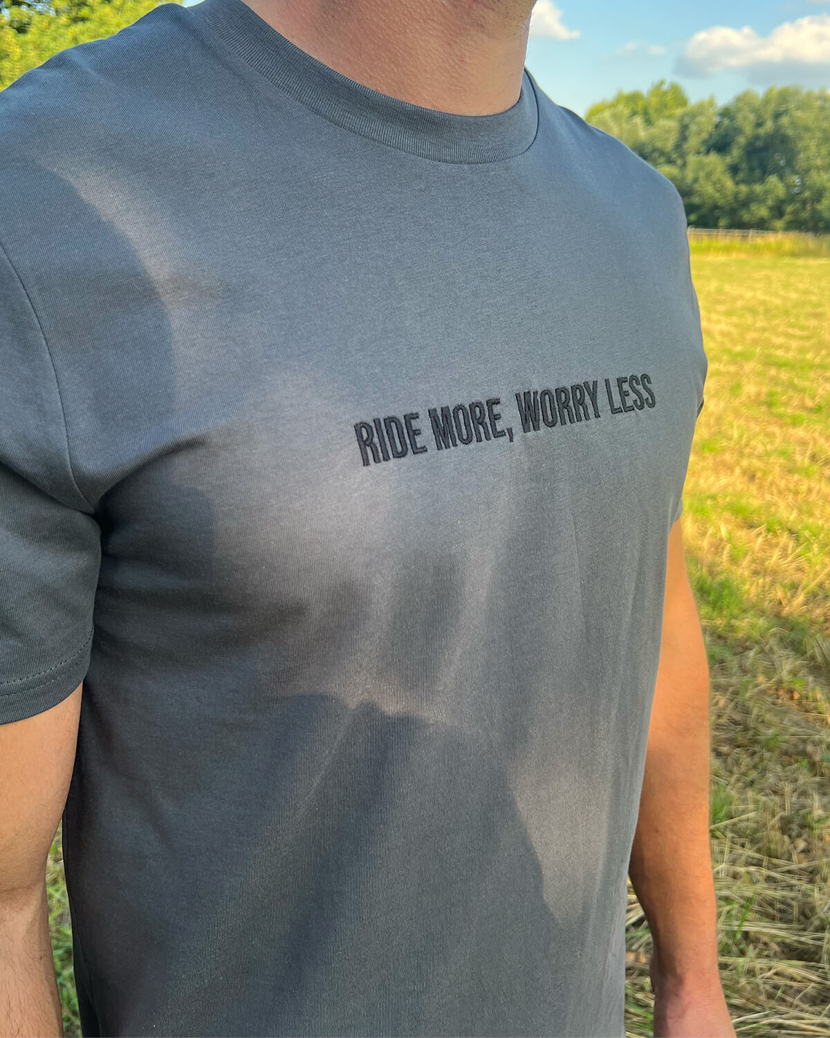 Ride more, Worry Less - Classic Embroidered T-shirt - Butchers & Barons