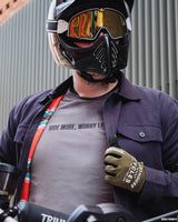 Ride more, Worry Less - Classic Embroidered T-shirt - Butchers & Barons