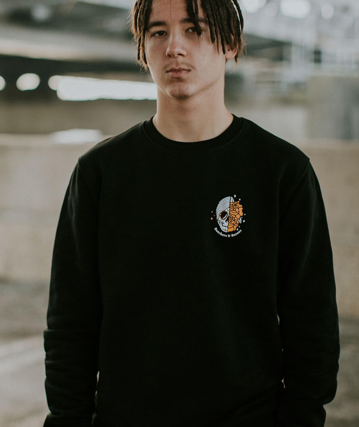 Skull & Flowers - Sweater - Butchers & Barons