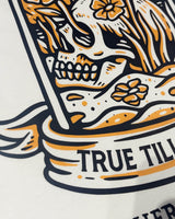 True Till Death - T-shirt - Off - white - Butchers & Barons