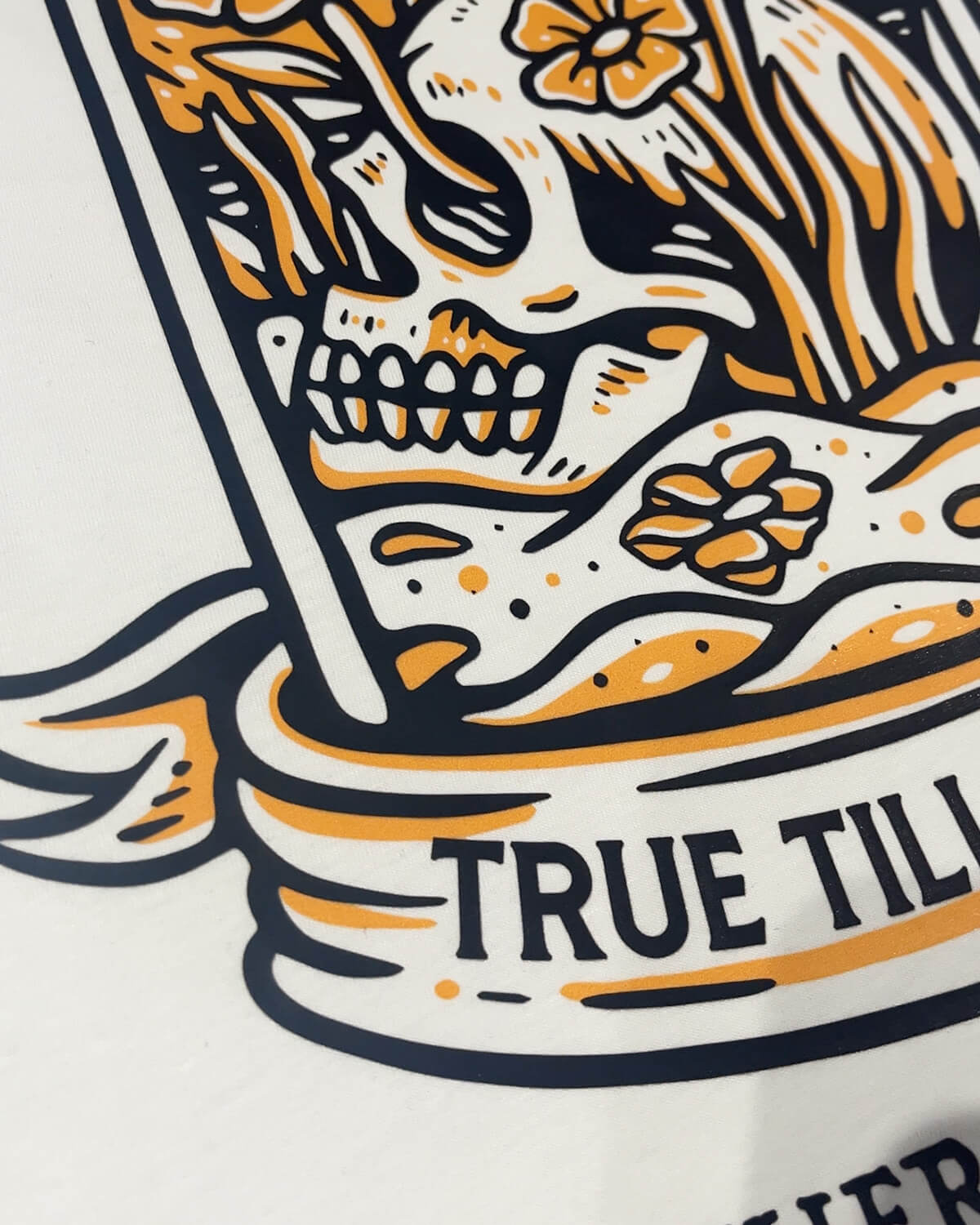 True Till Death - T-shirt - Off - white - Butchers & Barons
