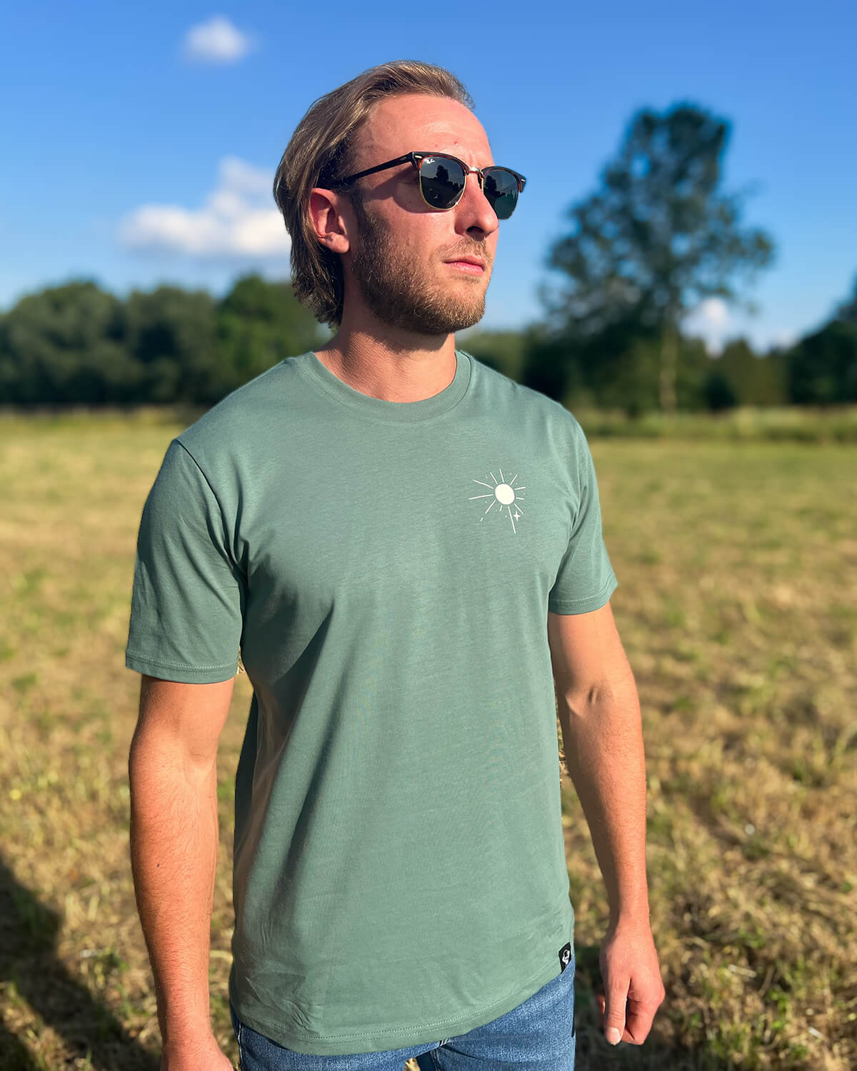 Wheels & Horizons - T-shirt - Green - Butchers & Barons