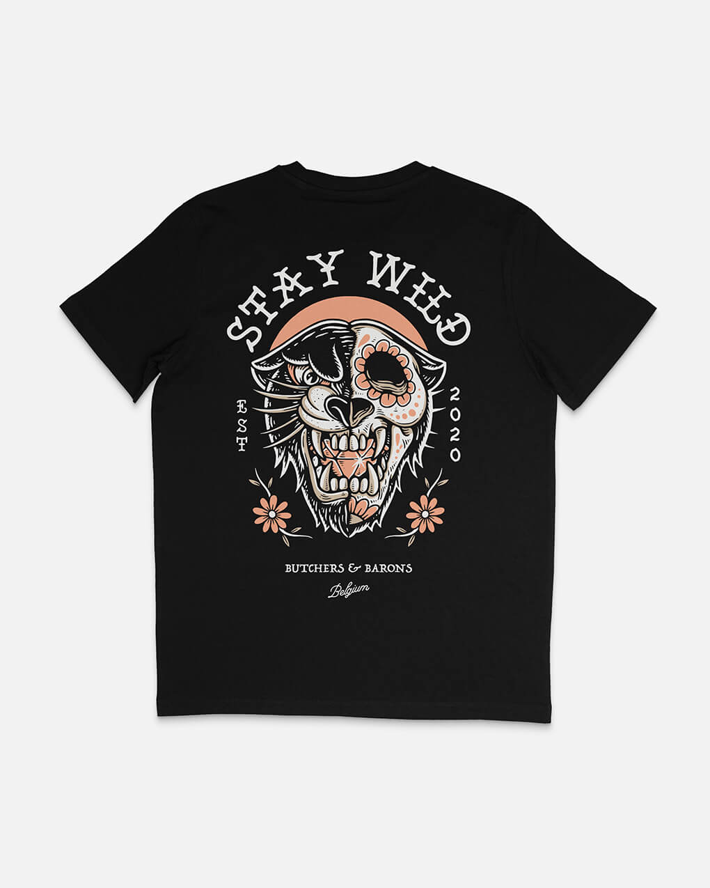 Stay Wild - black t-shirt by Butchers & Barons