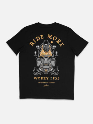 Ride More, Worry Less #2 - T-shirt - Black