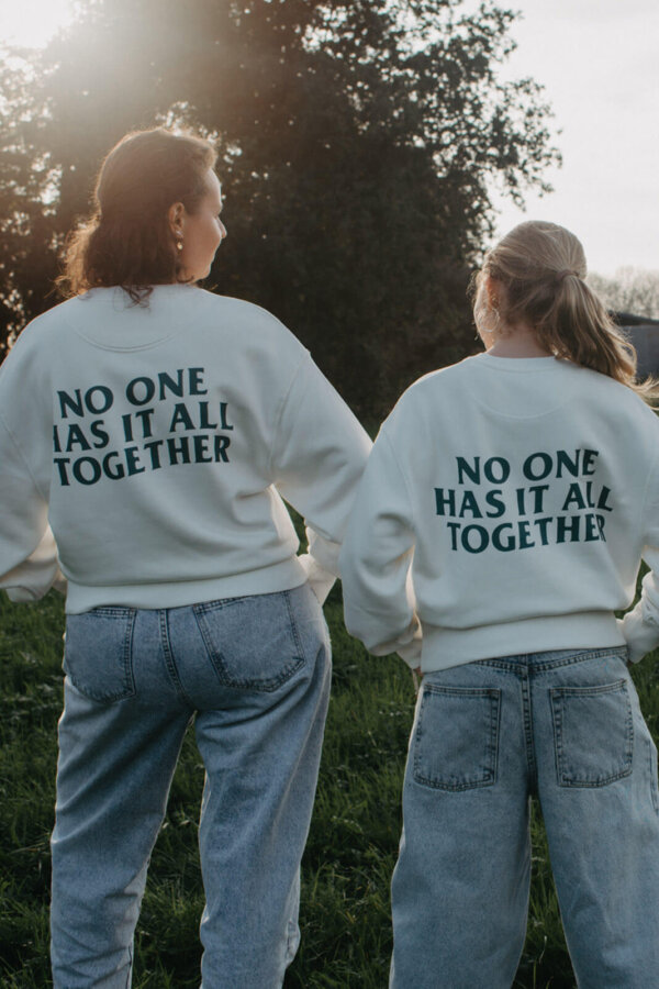 No one has it all together - White - Sweater