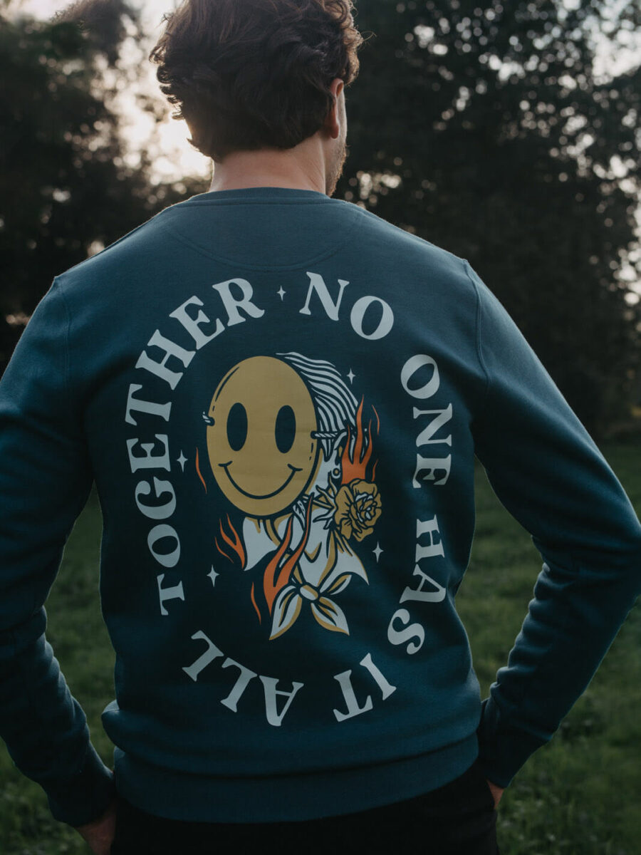 No one has it all together – Sweater – Petrol