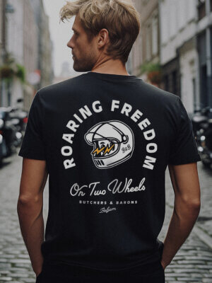 Roaring Freedom - T-shirt - Black