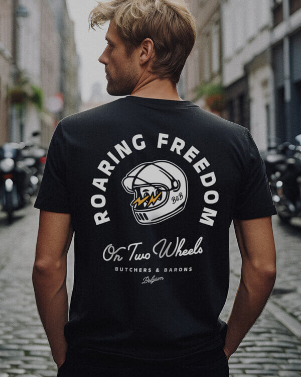 Roaring Freedom - T-shirt - Black